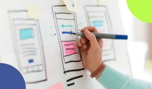 Developer designing an interface.